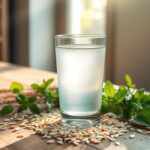 Agua de avena en ayunas