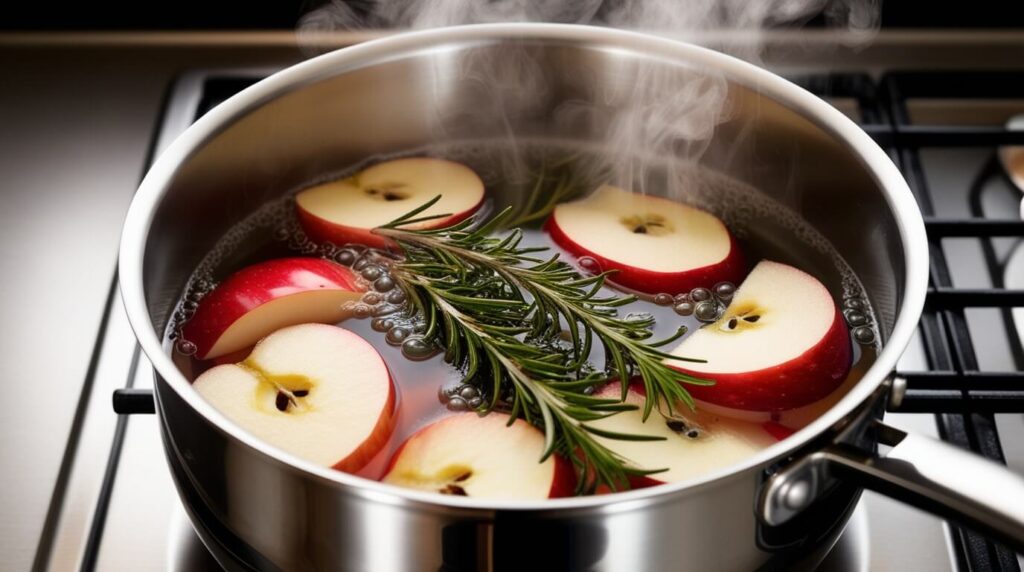 infusión de manzana y romero