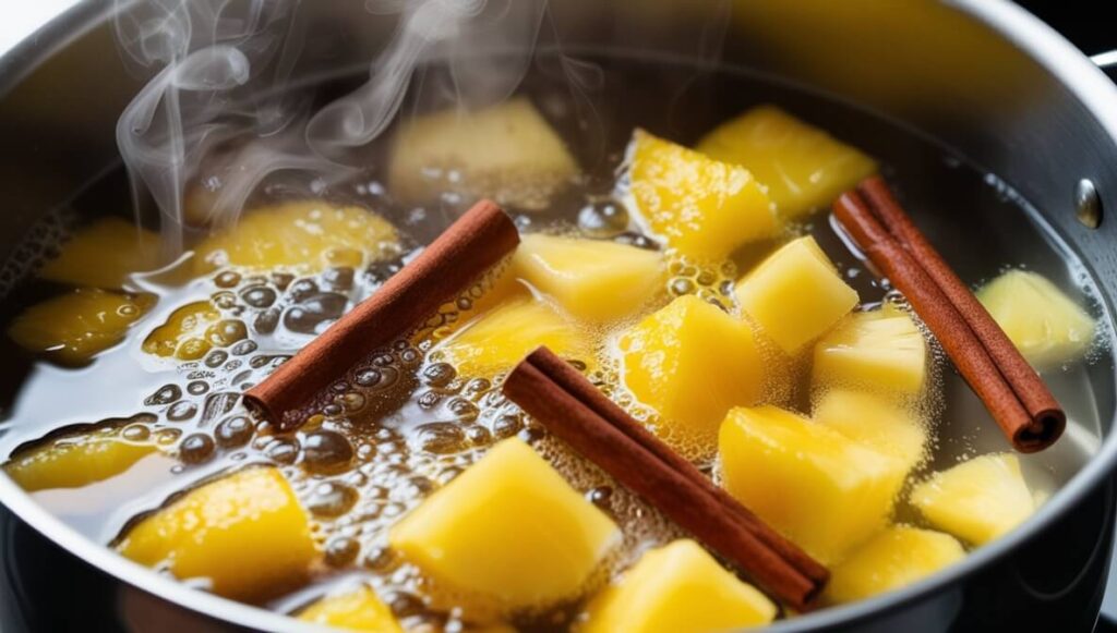 infusión piña con canela