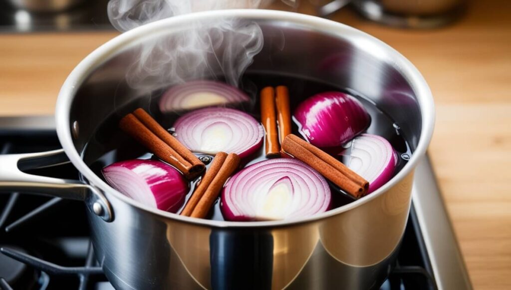 infusión cebolla, canela y jengibre